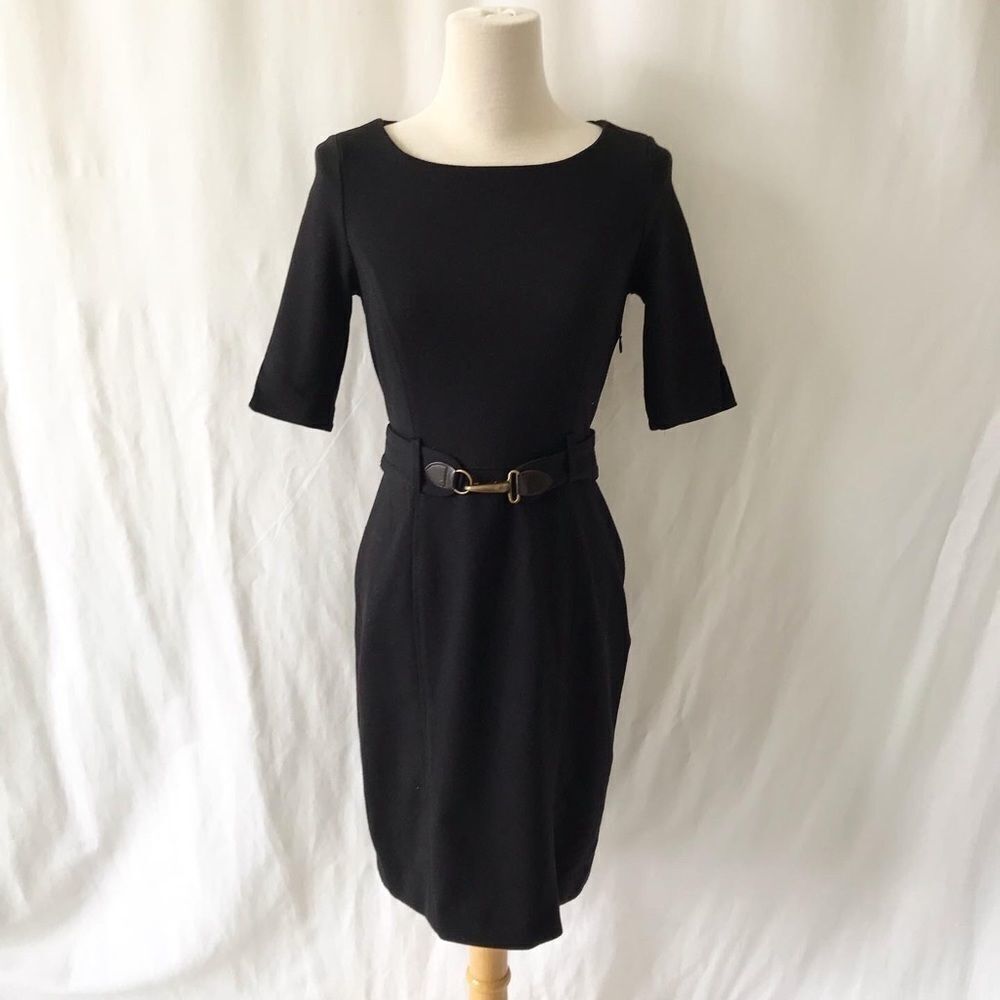 Banana Republic black belt dress size 00P